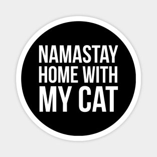 Namastay With My Cat Magnet